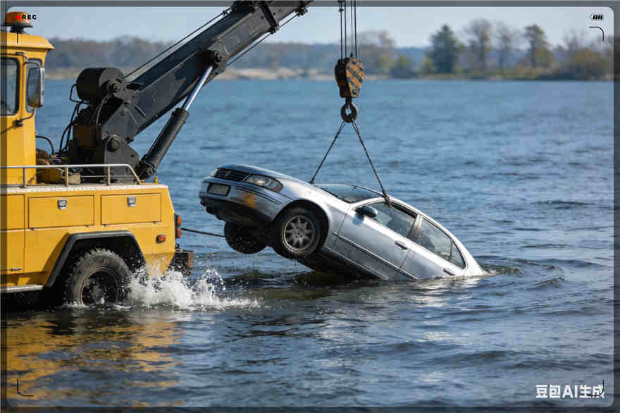 周村区吊车救援电话【案例】